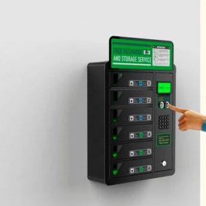 Floor Cell Phone Charging Station with/ Secure lockers - 19" Display Rental