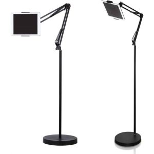 Tablet Floor Stand with rotating mount White or Black Rental