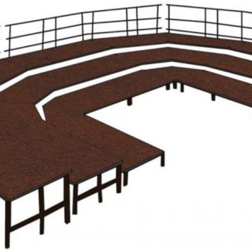 3 Level - 48' Wide Choral Riser Rental