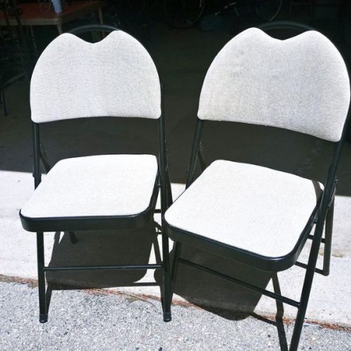Padded White Folding Chairs Rental in Toronto, Canada